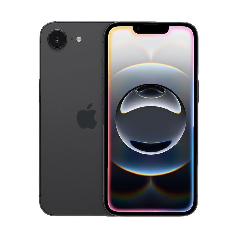iPhone 16e 128GB 5G Negro Cámara 48MP Pantalla 6.1 frontal