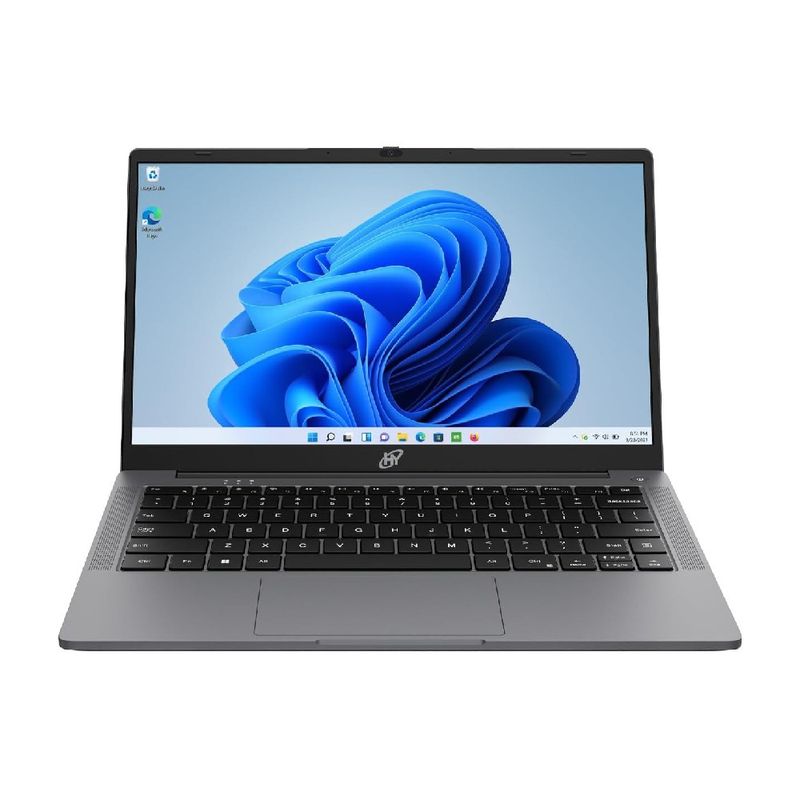 Laptop Hyundai HY BOOK 14" Celeron 128GB 4GB RAM Win 11 Gris frontal