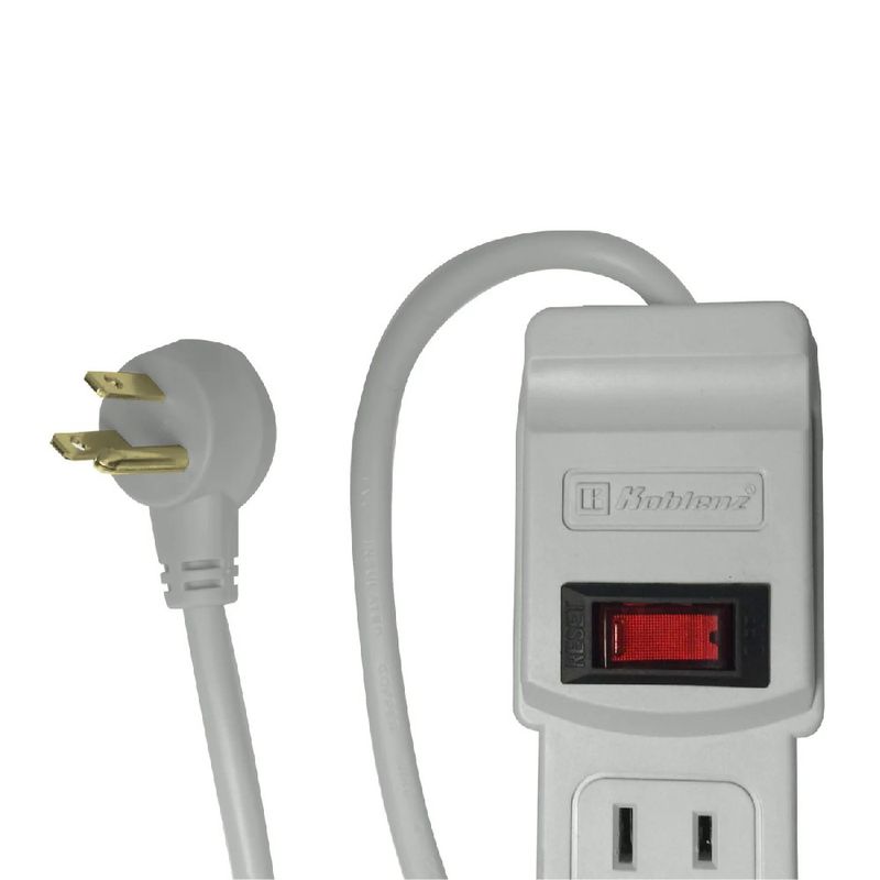 Regulador Koblenz SS-550 USB 550J 5 tomas + USB cable superior
