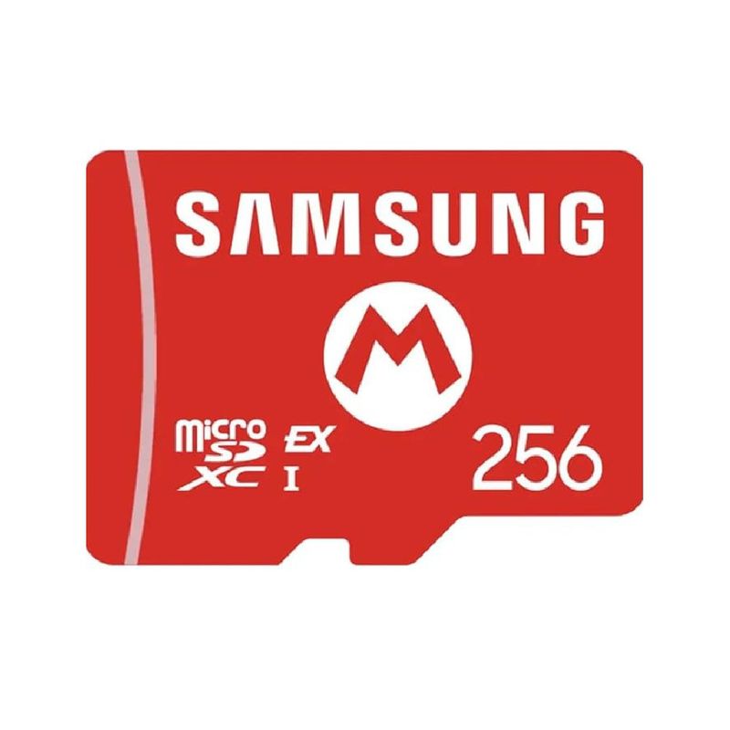 MicroSD Samsung 256GB para Nintendo Switch frontal  frontal