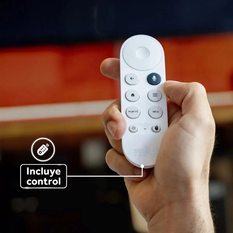 TV Stick Select Power 4K Android 8GB Control por Voz control