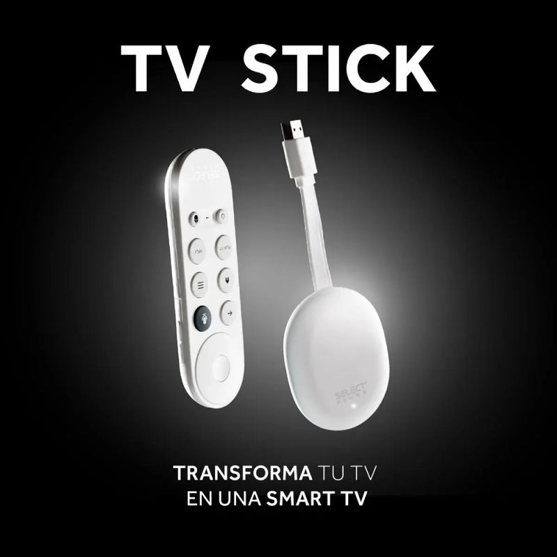 TV Stick Select Power 4K Android 8GB Control por Voz beneficio