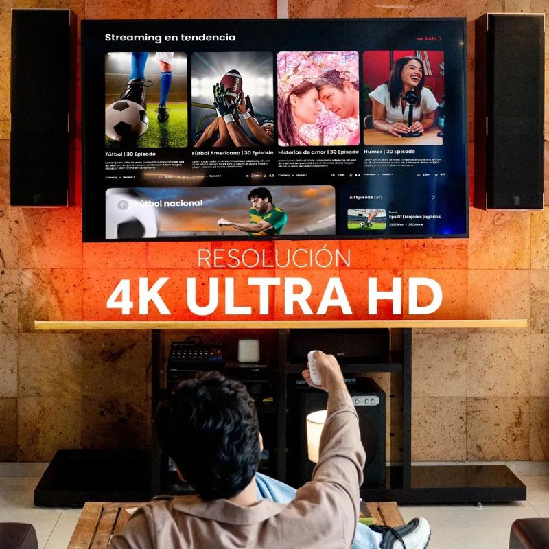TV Stick Select Power 4K Android 8GB Control por Voz compatibilidad
