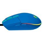 Mouse Logitech G203 azul cable USB conexión