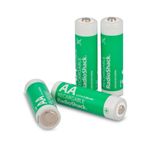 Baterías recargables AA RadioShack 2500 mAh pack de 4 vista frontal