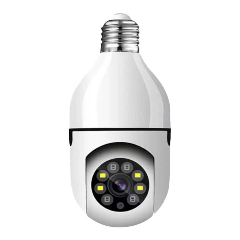 cámara de seguridad D-Bugg tipo foco con rosca visión nocturna vista frontal