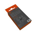Adaptador Urban Balance RCA a HDTV negro vista dorsal oblicuo empaque