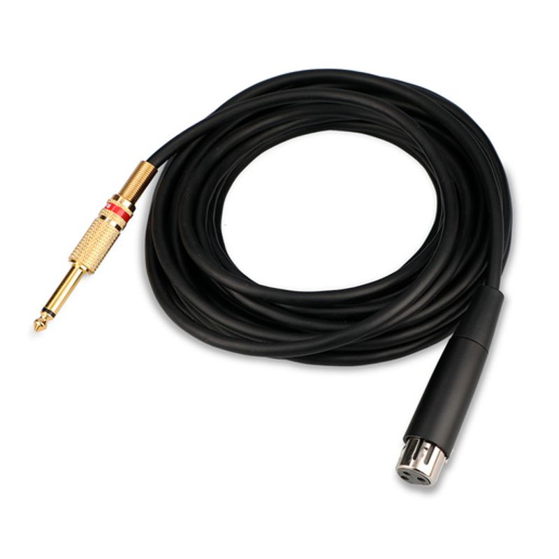 Cable audio largo enrollado