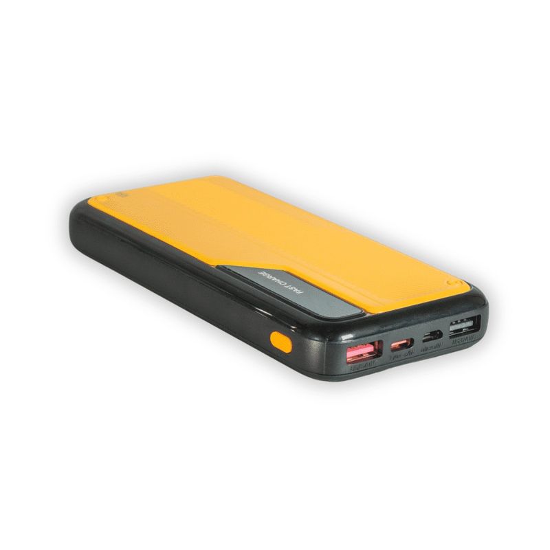 Power Bank Cybershop POW-6 10,000 mAh 22.5W amarillo negro inferior
