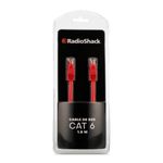 Cable de red CAT6 RadioShack 1.82m 1Gbps vista frontal empaque