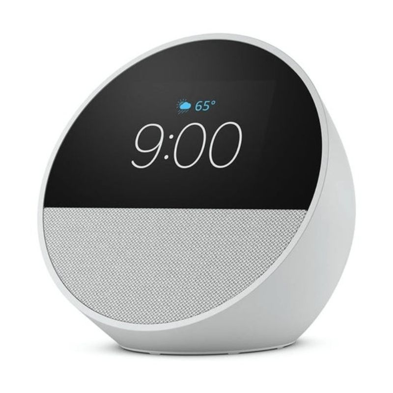 Amazon-Echo-Spot-Alexa-pantalla-WiFi-Bluetooth-smart-blanco-frontal-oblicuo