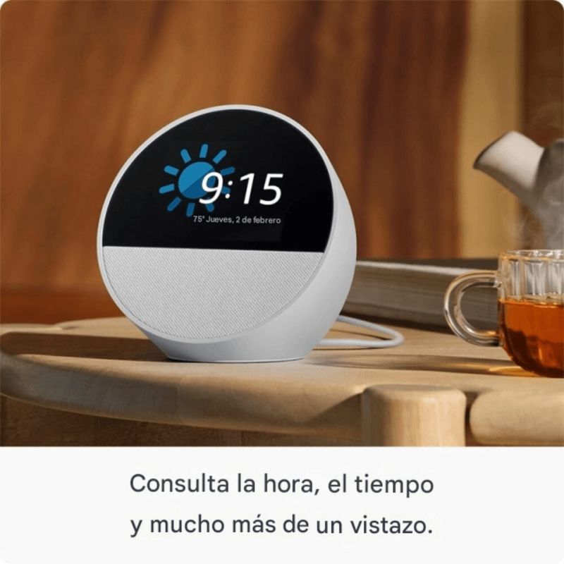 Amazon Echo Spot Alexa pantalla WiFi Bluetooth smart blanco beneficios