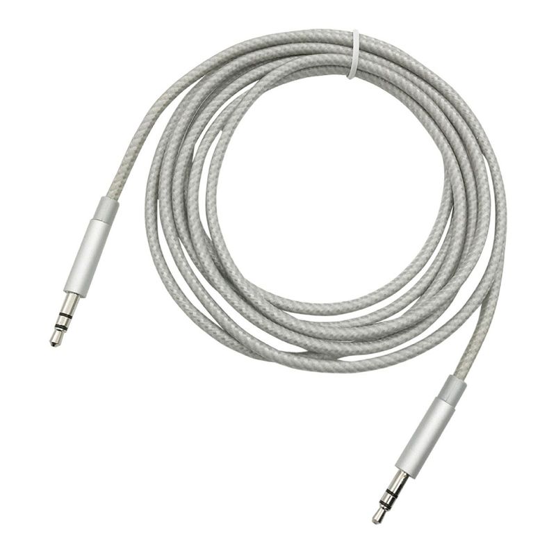 Cable de audio RadioShack auxiliar 3.5mm 1.8m plata