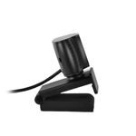 Cámara web Perfect Choice Eyely 4K 8MP USB autofocus negra lateral