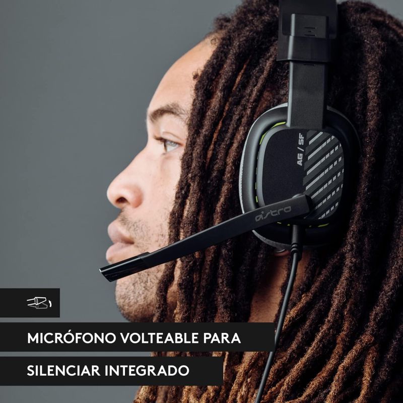 Audífonos gaming Astro A10 con micrófono conexión 3.5mm negro especificación