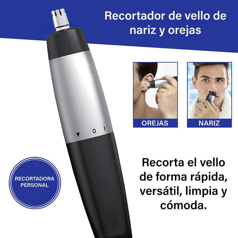 Máquina recortadora Wahl para nariz y orejas inalámbrica especificaciones