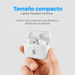 Audífonos inalámbricos Cybershop INPOD4-BL con estuche de carga blanco