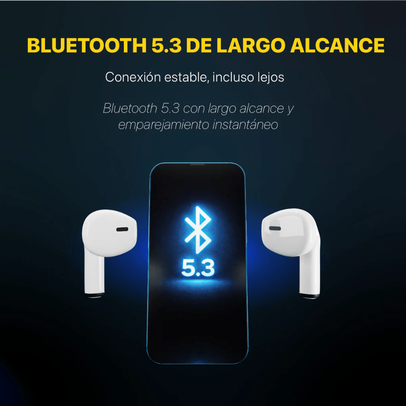 Audífonos Cybershop INPOD4-BL hasta 5h de reproducción blanco