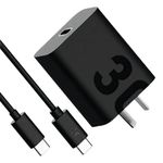 Cargador Motorola 30W Turbo USB-C negro para celular 1 m diagonal