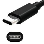 Cargador Motorola 30W Turbo USB-C negro para celular 1 m diagonal
