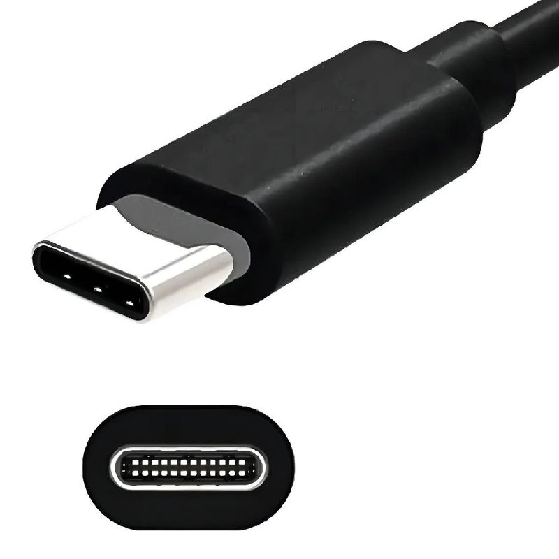 Cargador Motorola 30W Turbo USB-C negro para celular 1 m diagonal