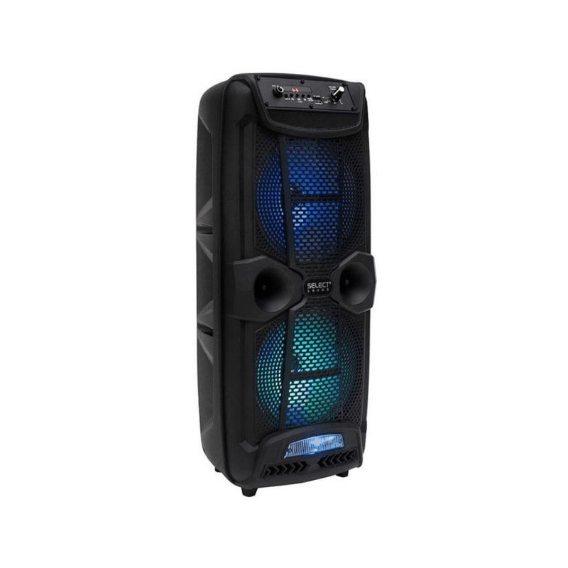 Bocina torre Select Sound BT1708 Bluetooth 10W color negro vista lateral