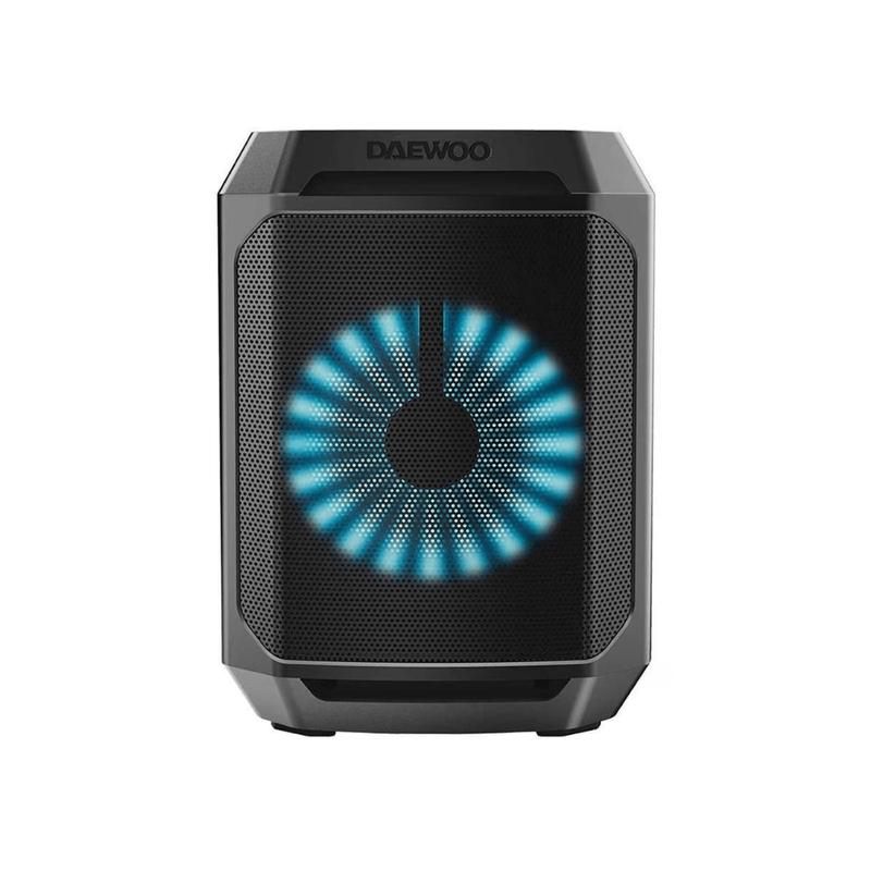 Bocina karaoke Daewoo DW2008 Bluetooth 80W color negro vista frontal