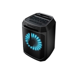 Bocina karaoke Daewoo DW2008 Bluetooth 80W color negro vista lateral