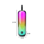 Bocina portátil Select Sound BT232 Bluetooth 7W color negro dimensiones