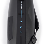 Bocina portátil Daewoo DW220 Bluetooth 10W color negro detalle de controles