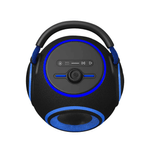 Bocina portátil Daewoo DW230 Bluetooth 90W color negro detalle de controles