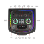 Bocina torre Select Sound BT2212 Bluetooth 80W color negro detalle de controles