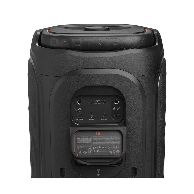 Bocina JBL PartyBox 130 Bluetooth 200W negro entradas
