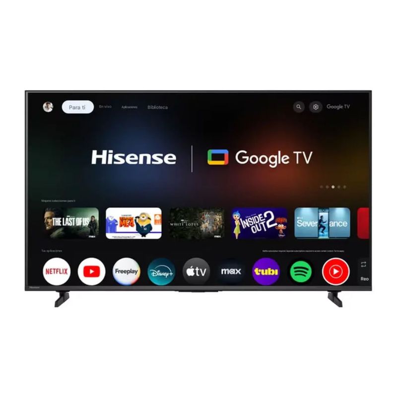Smart TV Hisense 50 pulgadas H5 Series 4K Ultra HD Google TV vista frontal