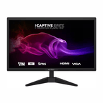 Monitor Acteck 19.5" plano LED HD+ 60Hz 5ms HDMI VGA negro frontal