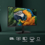 Monitor AOC 24" plano LED FHD 120Hz 1ms HDMI VGA VESA negro base y soporte
