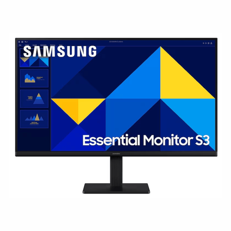 Monitor Samsung Essential S3 27" LED FHD 100Hz 5ms negro frontal
