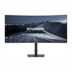 Monitor Hyundai 34" curvo LED WQHD 180Hz 1ms HDMI DP negro frontal