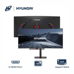 Monitor Hyundai 34" curvo LED WQHD 180Hz 1ms HDMI DP negro