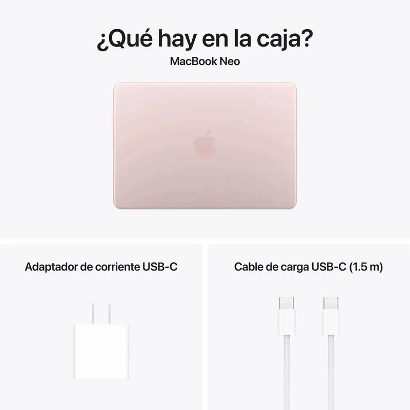 MacBook Neo 13" A18 Pro 256GB cenital cerrada