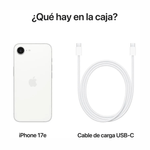 iPhone 17e 256GB 8GB RAM 48MP 6.1 5G blanco contenido de caja