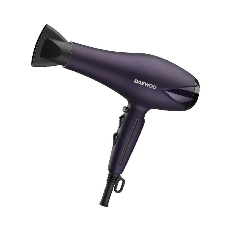 Secadora Daewoo DW-SE1 1900 W iónica morada frontal oblicuo