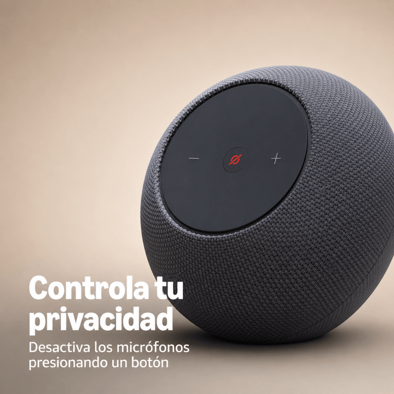 Bocina inteligente Amazon Echo Studio 2025 negro compacta