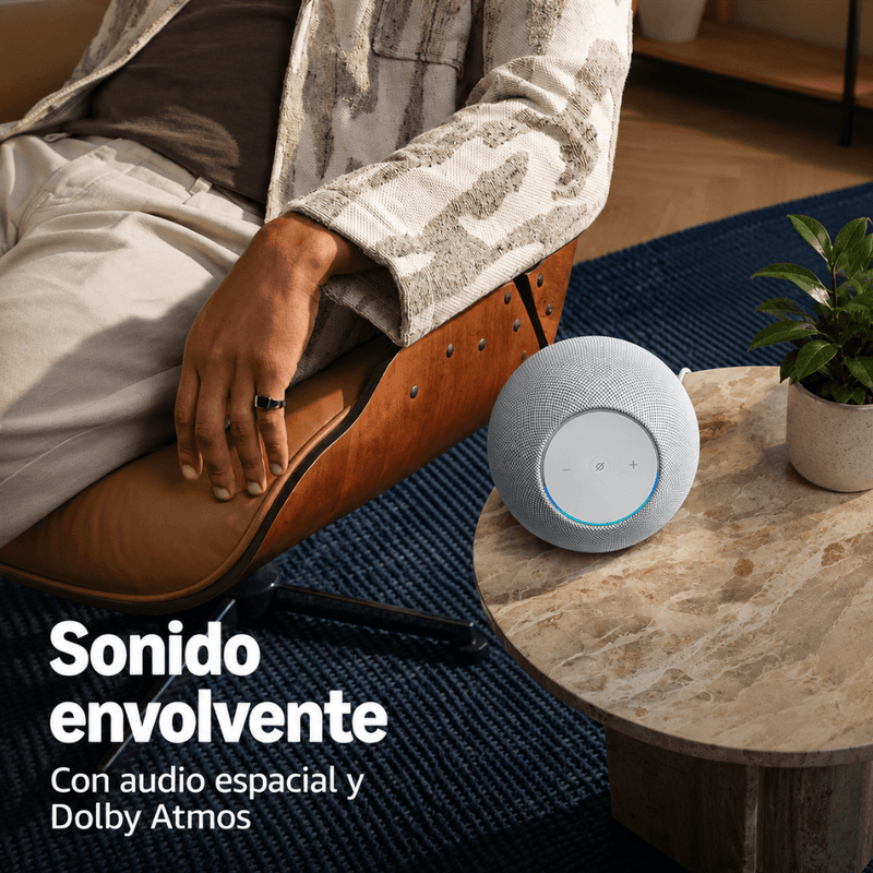 Bocina inteligente Amazon Echo Studio 2025 negro sonido
