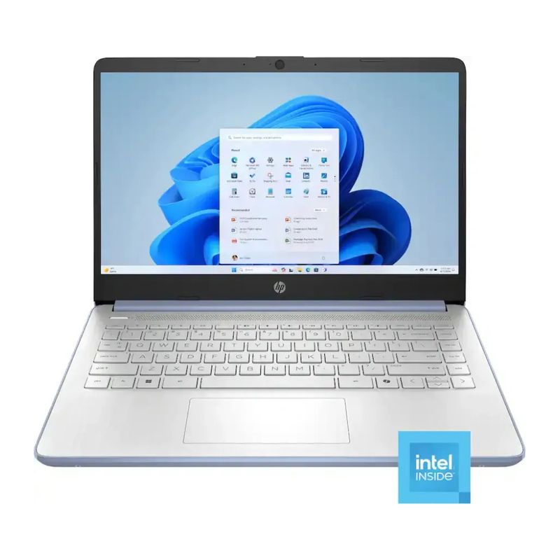 Laptop HP 14-dq6012dx 14 Intel N150 4GB RAM Azul frontal