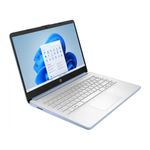 Laptop HP 14-dq6012dx 14 Intel N150 4GB RAM Azul frontal oblicuo