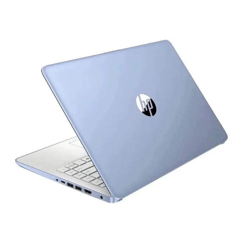 Laptop HP 14-dq6012dx 14 Intel N150 4GB RAM Azul dorsal