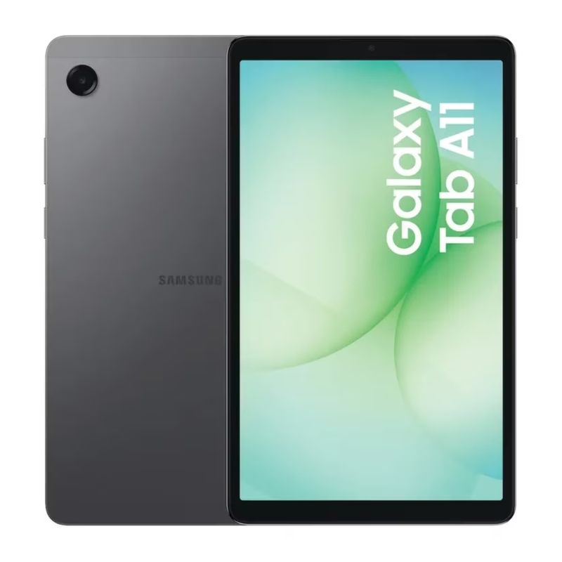 Tablet Samsung Galaxy Tab A11 8.7 64GB 4GB RAM Gris frontal y dorsal