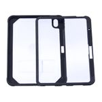 Funda Cybershop iPad A16 11" Uso Rudo Negra frontal y dorsal