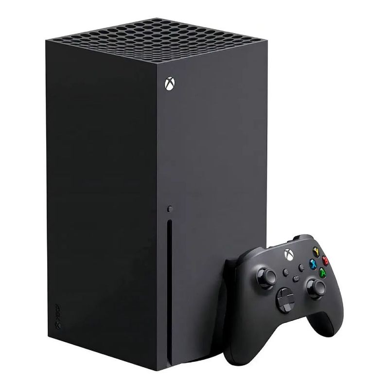 Consola Xbox Series X, 1TB SSD, lector de discos frontal oblicuo